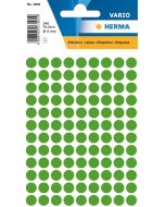 HERMA : Lot de 540 étiquettes adhésives rondes - 8,0  mm - Vert foncé