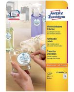 Image Étiquettes adhésives - Diamètre 60 mm - Blanc AVERY 