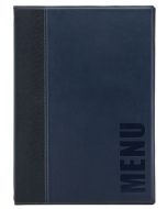 Photo Protège-menus A4 - Imitation cuir - Bordeaux : SECURIT Trendy