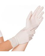 Boite de 100 Gants jetables en Nitrile Blanc - Taille S : HYGOSTAR Visuel