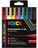 Marqueur peinture - Assortiment POSCA PC1MR Lot de 8