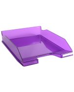 Photo Corbeille à courrier Combo - Violet glossy transparent EXACOMPTA Image