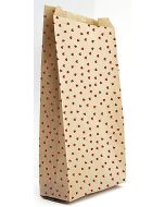 Pochette d'emballage en papier kraft - 110 x 210 mm - Coeurs CLAIREFONTAINE