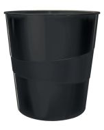 Photo Corbeille à papier 15 litres - Noir LEITZ WOW Image