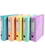 Photo Classeur à levier pour A4 - Dos de 80 mm - Assortiment EXACOMPTA Aquarel