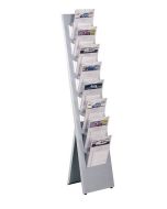 Photo Support d'information - 8 casiers porte-brochures - Gris : KERKMANN Vito 6358