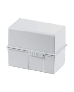 Photo Boite pour fiches en plastique - Format A6 - Gris clair : HAN 976-11