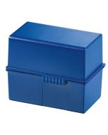 Photo Boite pour fiches en plastique - Format A7 - Bleu : HAN 977-14 