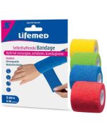 Photo Bande adhésive élastique - 50 mm x 4 m - Assortiment LIFEMED