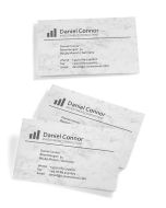 Photo SIGEL DP742 : Lot de 100 cartes de visite 3C gris marbré - 225 g