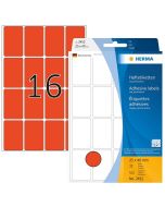 Photo HERMA 2452 : Lot de 512 étiquettes - 25,0 x 40,0 mm - Rouge