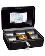 Photo WEDO : Caissette à monnaie avec clip - Noir- 250 x 180 mm