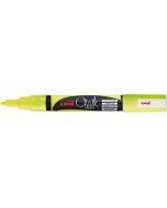 Marqueur à craie Jaune fluo - Pointe 0,9-1,3 mm Uni-Ball Chalk PWE3MS J FLUO