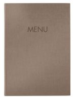 Chemise pour menu A5 en plastique - Beige SIGEL
