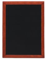 Ardoise murale - Cadre en bois couleur Acajou- 600 x 800 mm SECURIT Universal Image