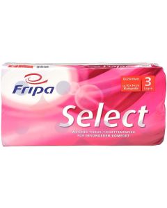 Rouleau de papier toilette - 3 couches : FRIPA Sélect Lot de 8 Visuel