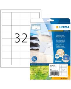 Étiquettes adhésives blanches - 210 x 297 mm HERMA Lot de 80