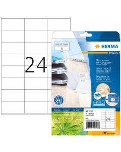 Étiquettes adhésives blanches - 210 x 297 mm HERMA Lot de 80
