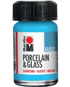 Peinture Argent brillante - 15 ml - MARABU Porcelain et Glass Glossy métallisé