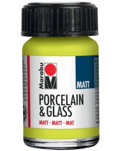 Peinture bleu clair mate - 15 ml - MARABU Porcelain et Glass Matt