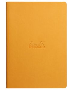 Carnet de Notes A5 RHODIARAMA - Reliure cousue - Pages lignées - Orange RHODIA