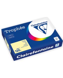 Ramette de papier de 250 feuilles A4 120g - Canari : CLAIREFONTAINE Trophée Visuel