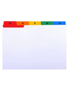 Guides Alphabétiques - 25 compartiments - 117 x 148 mm - Format Paysage EXACOMPTA 