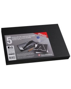 Carton mousse A4 - 3 mm - Blanc CLAIREFONTAINE Lot de 5