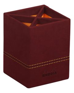 Pot à crayons 4 compartiments - Noir/Orange RHODIA