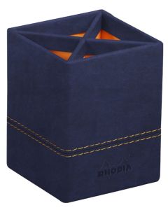 Pot à crayons 4 compartiments - Bleu nuit RHODIA