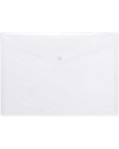Pochette enveloppe DL à bouton-pression - Transparente HERMA