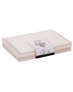 Carte en papier - 160 x 160 mm - Blanc naturel POLLEN Natura Lot de 25