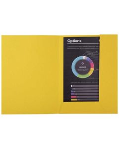 Lot de 50 Chemises à 2 rabats ROCK'S 210 - Jaune citron EXACOMPTA Exemple