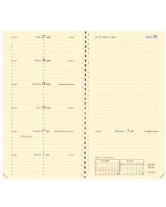 Agenda de poche 2026 Spirale - 88 x 170 mm QUO VADIS Italnote S