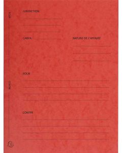 Modele Dossier de plaidoirie Avocat Exacompta - Rouge Avocat Exacompta 220105E