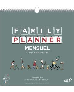 Planning familial / Calendrier 2025/2026 - Mensuel QUO VADIS