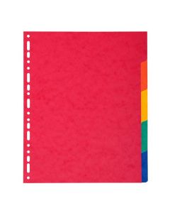 EXACOMPTA : Jeu de 5 intercalaires neutres en carte lustrée 2405E