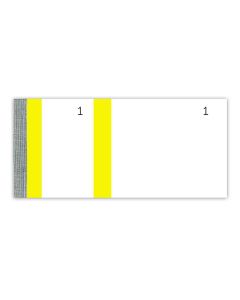 Bloc vendeur Carnet 100 tickets Bande Jaune - Coupons détachables ELVE 243