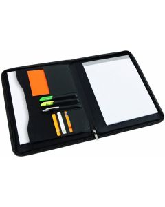 Organiseur conférencier A4 en polyuréthane - Alba ouvert