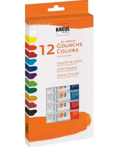Photo Lot de 12 tubes de gouache - Assortiment WONDAY