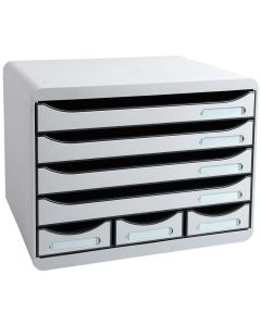 Caisson à 7 Tiroirs - Gris lumière : EXACOMPTA Store-Box MAXI photo