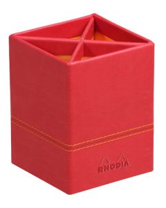 Pot à crayons 4 compartiments - Noir/Orange RHODIA