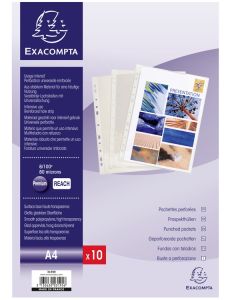 3195E Pochettes perforées Exacompta A4 vertical
