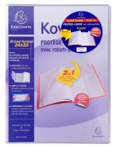 Protège-cahiers translucides - A4 Maxi - Incolore EXACOMPTA Kover Image