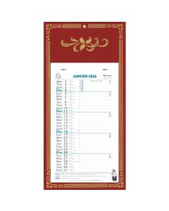 Calendrier mensuel 2025 mural - 16 x 33 cm EXACOMPTA Skytos