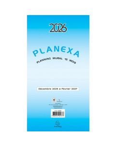 Calendrier mural dépliant 2025 - Planexa EXACOMPTA