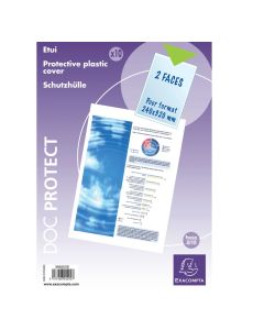 Exacompta 389205E Etuis de protection taille A4 maxi - 240 x 320 mm 