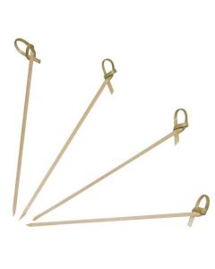 Pique apéritif en Bambou - 120 mm NATURE STAR Loop Lot de 250