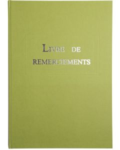Livre de Remerciements - Vert Pistache LE DAUPHIN