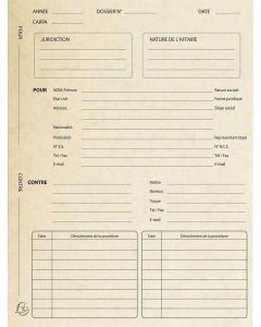 Dossier de Procédure Avocat - Lot de 25 Chemises - Ivoire EXACOMPTA